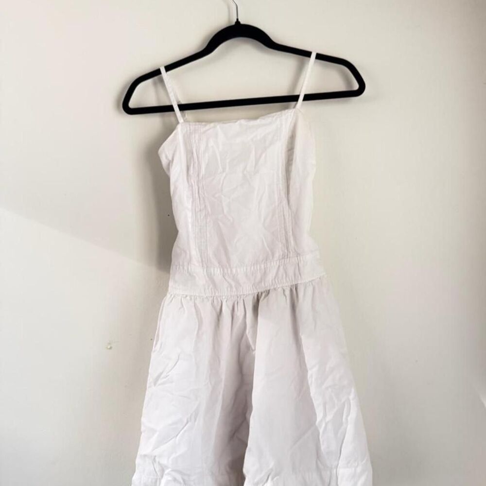 Boho Sincerely Jules White Flowy Tie Waist Dress, Size XS